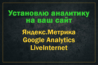 Подключение счетчиков Google Analytics + Яндекс Метрика + LiveInternet