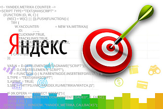 Установлю код ЯндексМетрики на сайт и настрою цели
