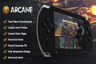 Премиум шаблон для игрового сайта arcane