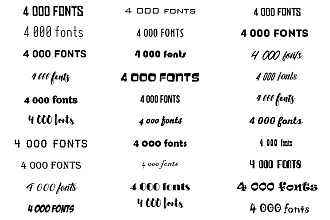 Пак шрифтов 4000+