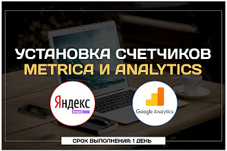 Установлю счетчики Яндекс Метрика и Google Analytics