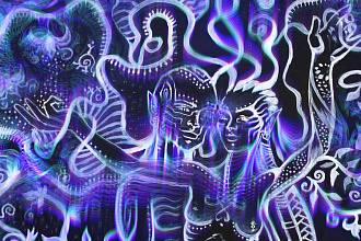 Картина в стиле Deep Neon