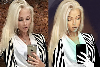 Нарисую иллюстрацию, портрет, персонажа, с фотографии или с нуля
