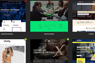 35 в 1. Премиум шаблон и 35 дочерних демо версий wordpress