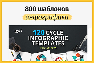 800 шаблонов инфографики