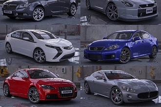 Сборник 3D моделей авто