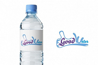 Готовый логотип для бутилированой воды