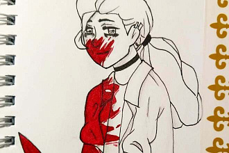Рисую персонажей в традишке