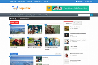 Разбирайте про версию темы на Wordpress Republic