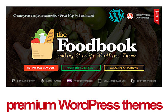 WordPress Премиум тема Foodbook - Кулинарный блог, Ресторан