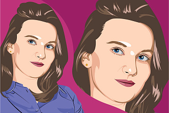 Рисую векторные портреты в Adobe Illustrator