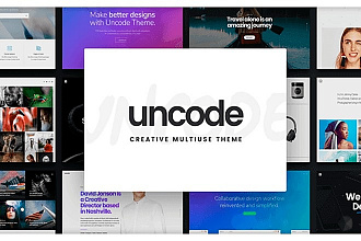 Uncode креативная мультифункциональная премиум тема Wordpress