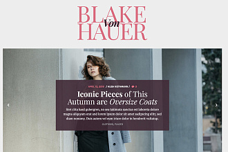 Тема Blake von Hauer - Editorial Fashion Magazine Theme