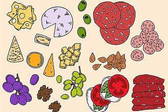 Нарисую иллюстрацию еды, food-иллюстрация