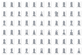 Каталог изображений памятников из Уфалейского мрамора