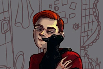 2D иллюстрация портрет