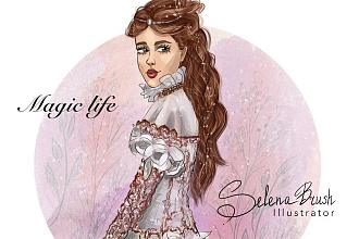 Нарисую иллюстрации в стиле fashion и lifestyle