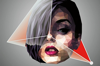Портрет Low Poly