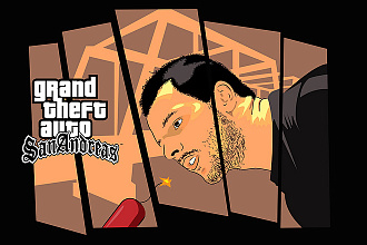 Портрет в стиле GTA