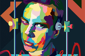 Нарисую Векторый Портрет в стиле WPAP