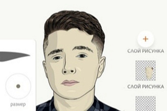 Создам портрет в adobe draw на смартфоне