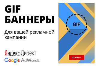 GIF Баннеры для Яндекс Директ и Google AdWords
