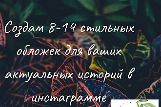Сделаю вам актуальные истории, истории и шапку профиля. Все для инсты