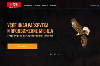 Создание лендинг пейдж 500 руб
