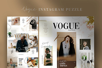 Vogue - fashion - PSD шаблон бесконечной ленты инстаграм на 27 постов