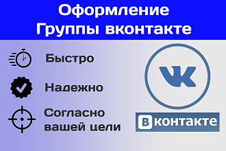 Оформление группы ВК. Дизайн группы ВКонтакте