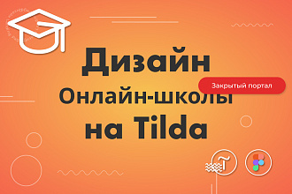 Закрытый портал онлайн-школы на Tilda с платным доступом