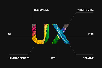 UX UI дизайн сайта, интерфейса в PSD, XD, Figma