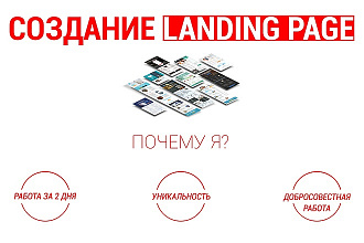 Уникальный landing PAGE за 2 дня