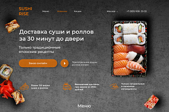 Дизайн + создание лендинга