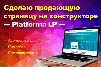Дизайн продающей страницы на - PlatformaLP