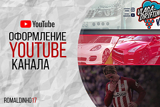 Оформление Youtube канала - Шапка + Аватарка