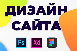 Дизайн сайта в Adobe Photoshop, XD, Figma