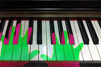 Инстаграм маска пианино со звуком и анимации