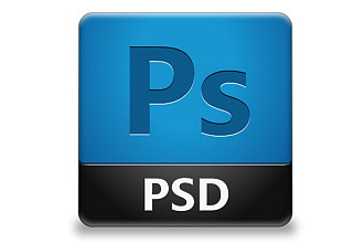 Макет страницы сайта в PSD
