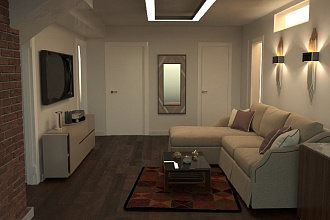 Создание визуализации планировки комнаты 3d