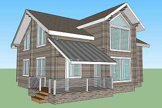 3d моделирование SketchUp, визуализация, проектирование домов