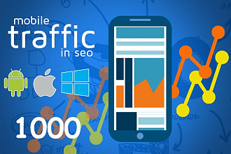 Мобильный поисковый трафик на сайт - 1000 посетителей за 10 дней