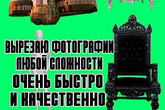 Замена фона, вырезка предметов любой сложности быстро 15 фотографий