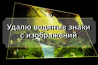 Удаление водяных знаков на фото