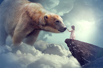 Обработка фото в Photoshop CC, ретушь, замена фона