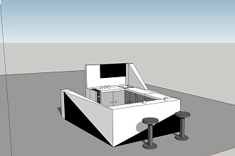 Создам схематическую визуализацию в SketchUp