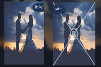 Удаляю логотипы, водяные знаки с фото в Adobe Photoshop