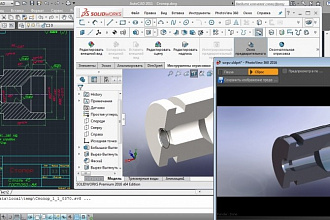 Создам 3D модель в SolidWorks