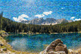 Фотомозаика из различных фотографий