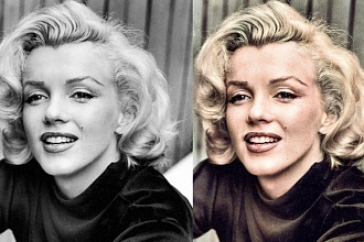 Реставрирую и раскрашиваю черно-белые фотографии